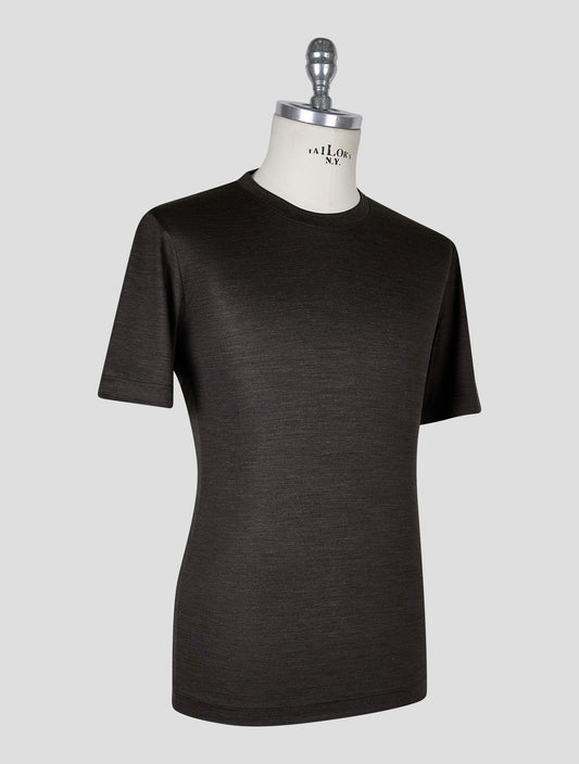 Marco Pescarolo Dark Brown Virgin Wool T-Shirt
