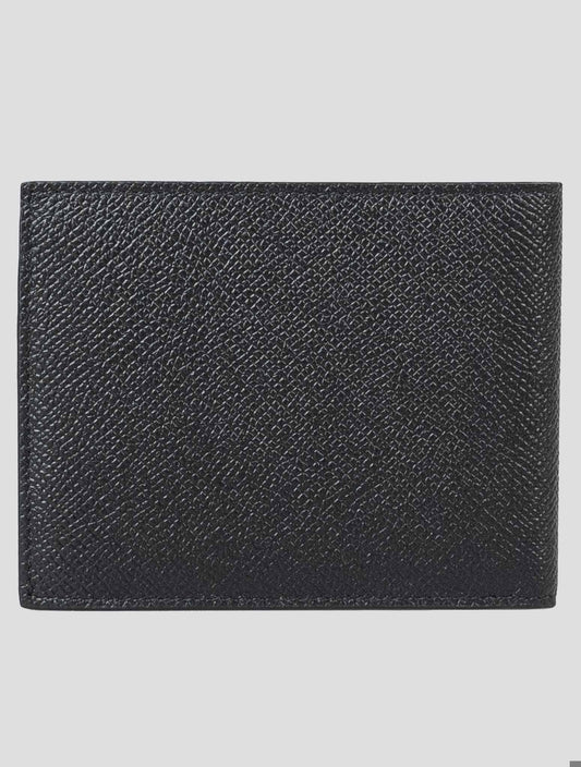Ferragamo men's black leather bifold wallet with sleek design and luxury finish