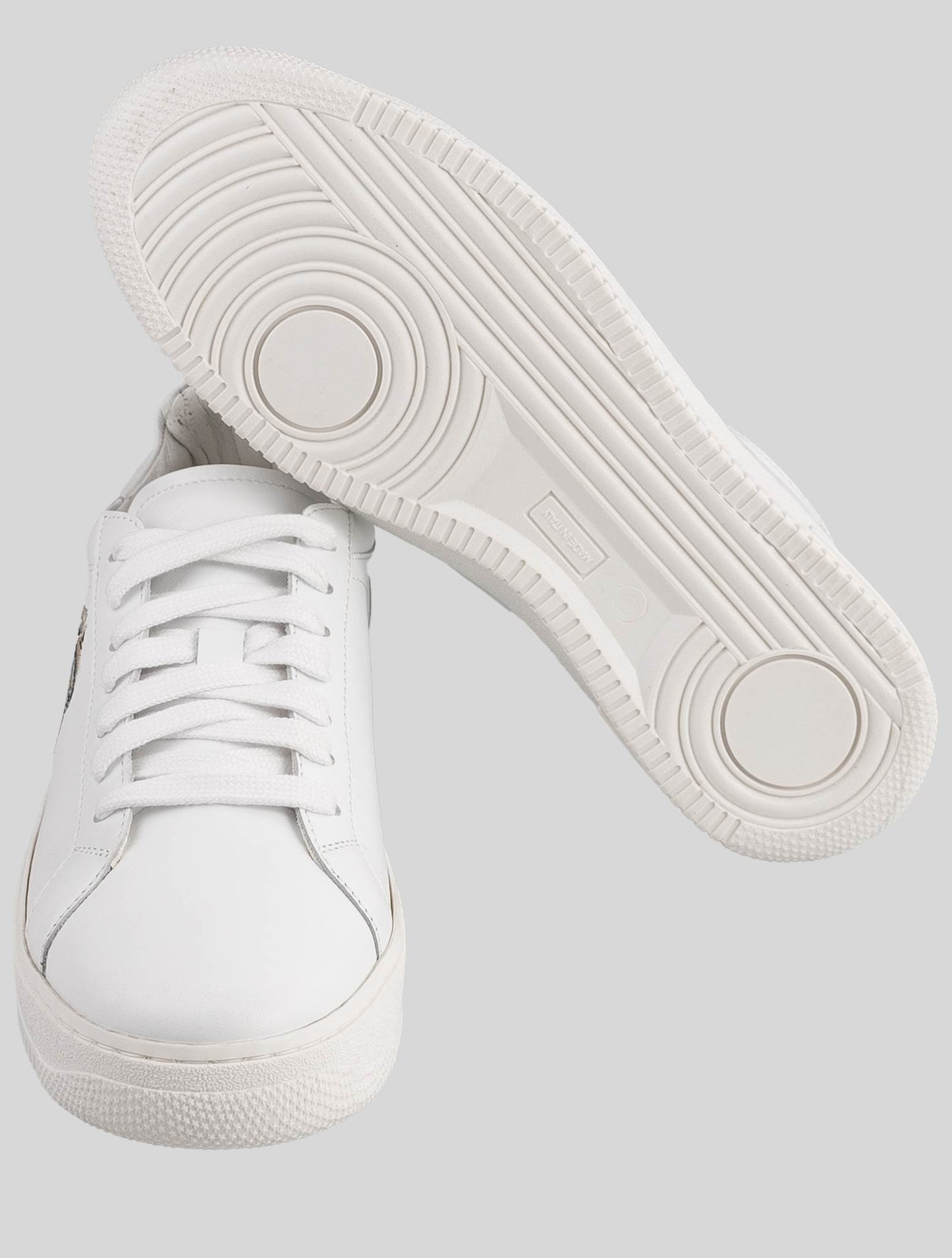 KNT Kiton White Leather Sneakers Special Edition