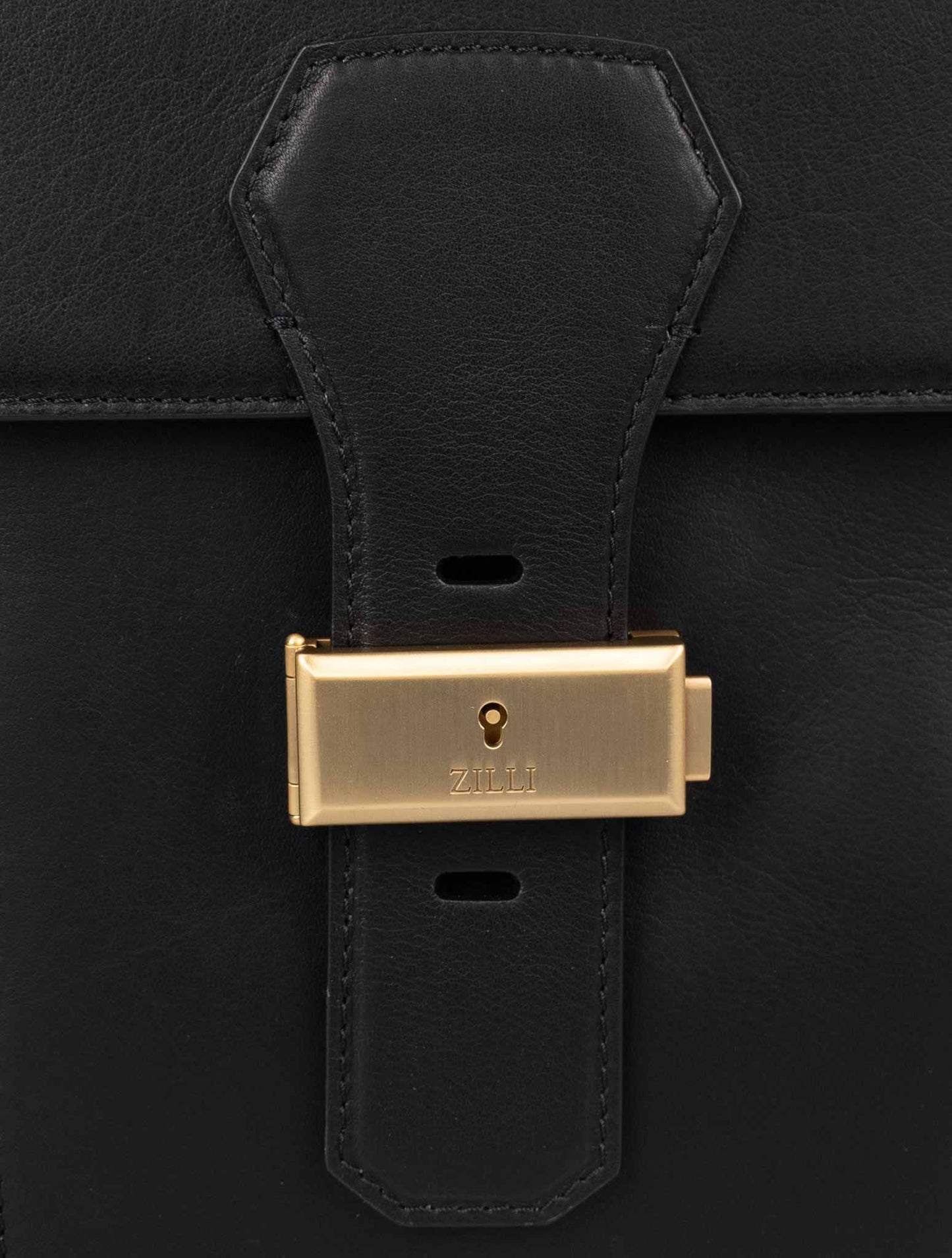 Zilli Black Leather Bag