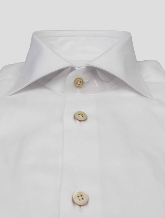 Kiton White Cotton Shirt
