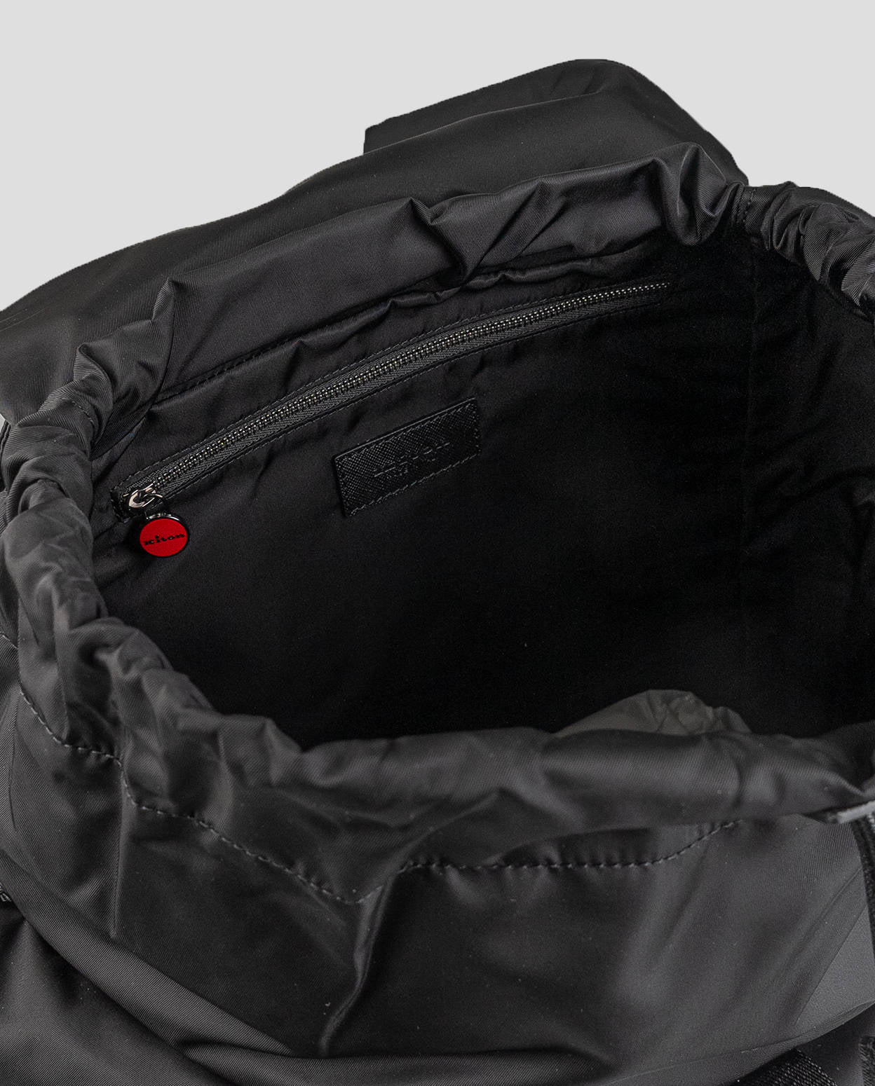 Kiton Black Backpack - Italian Luxury PA Material Men's Bag