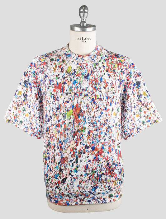 KNT Kiton Multicolor Cotton T-Shirt Special Edition