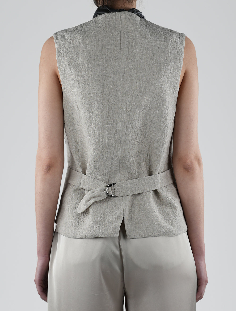 Brunello Cucinelli Beige Linen Vest Woman
