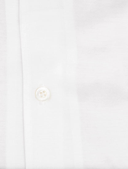Isaia White Cotton Shirt