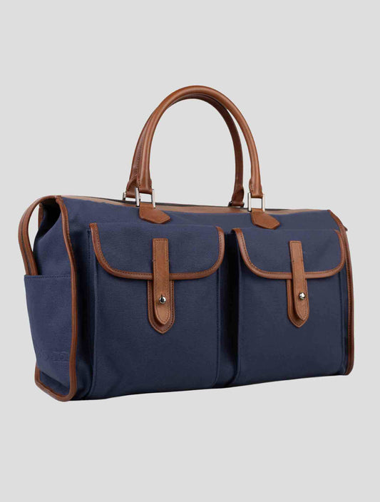 Kiton Blue Cotton TravelBag