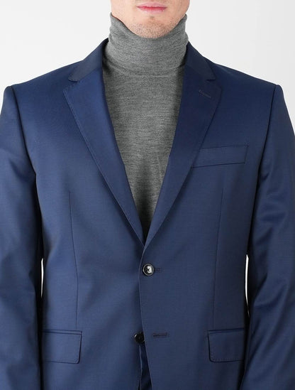 Boss Blue Virgin Wool Suit