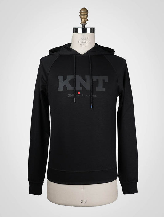 KNT Kiton Black Viscose Ea Sweater