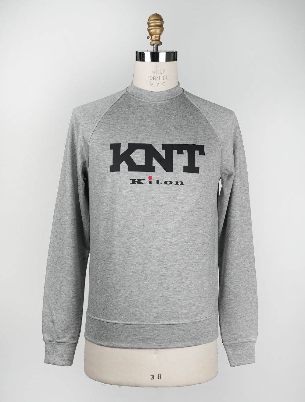 Kiton Cotton Sweatshirt with Graphic Print