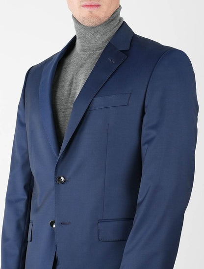 Boss Blue Virgin Wool Suit