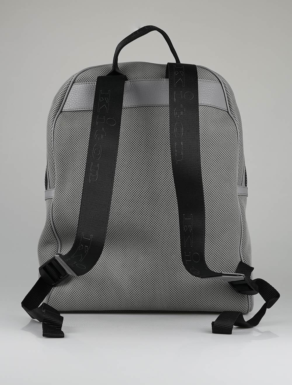 Kiton Grey Cotton Ea Backpack