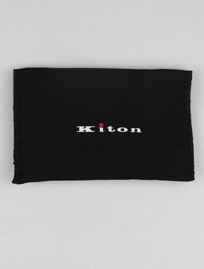 Kiton Blue Navy Leather Card Holder