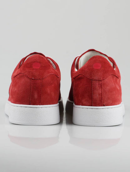 Kiton Red Leather Sneakers