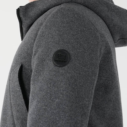 Woolrich Gray Wool Pa Arctic Parka Coat