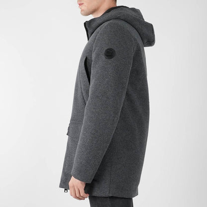 Woolrich Gray Wool Pa Arctic Parka Coat
