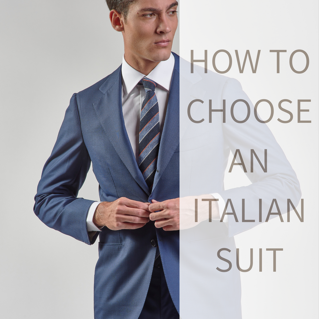 Pure virgin wool B-Line suit in Brown: Luxury Italian Suits