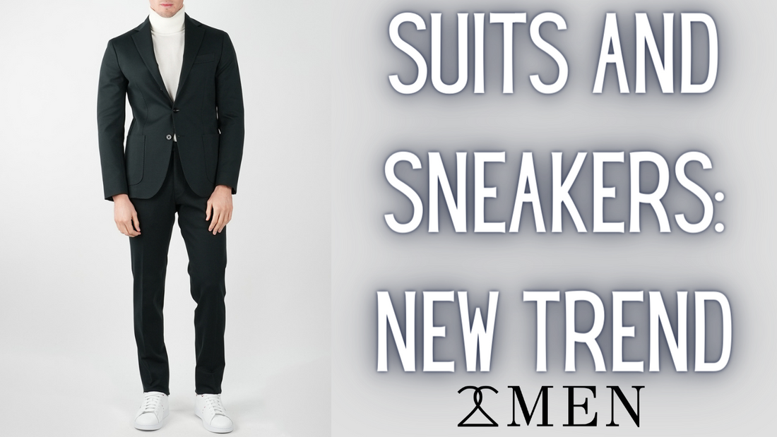 suits with sneakers new trend