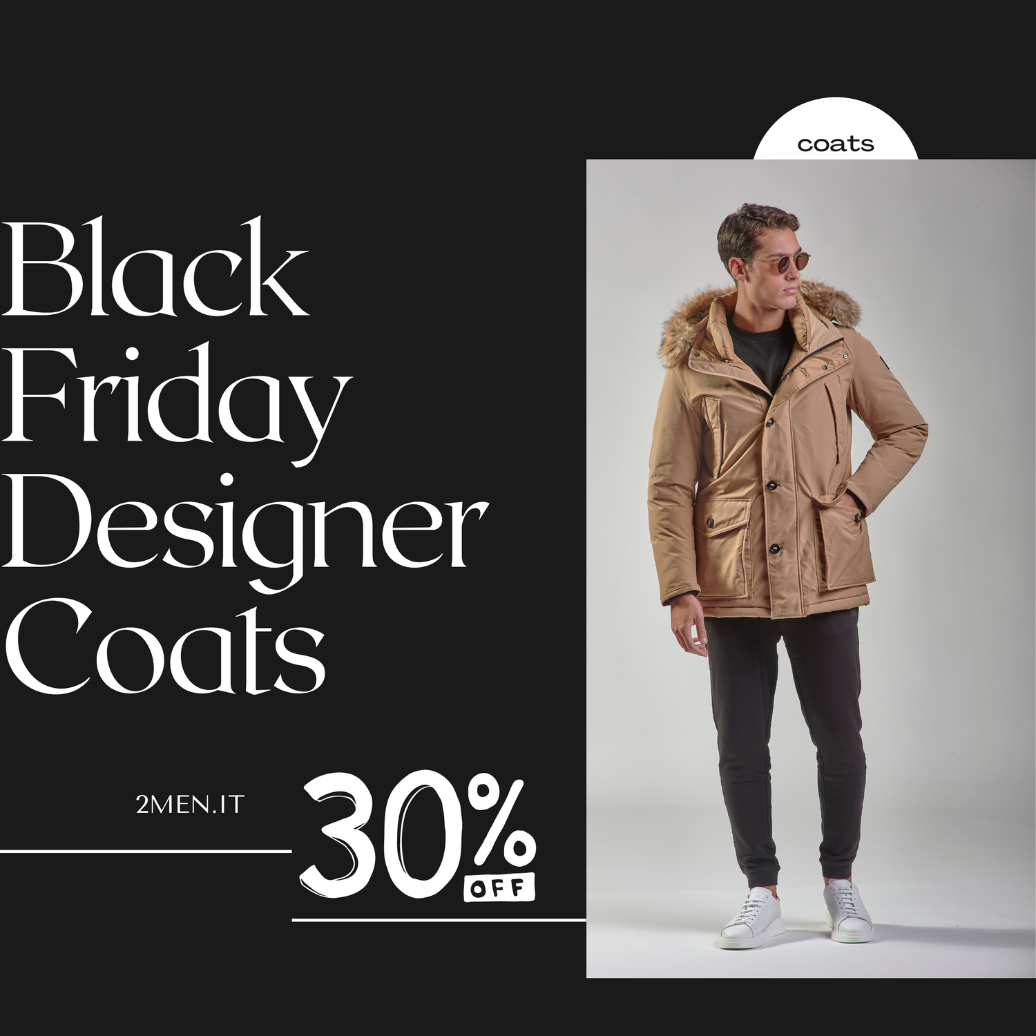 Best Black Friday Italian Winter Coat Deals FOR MEN - 30% OFF SALE