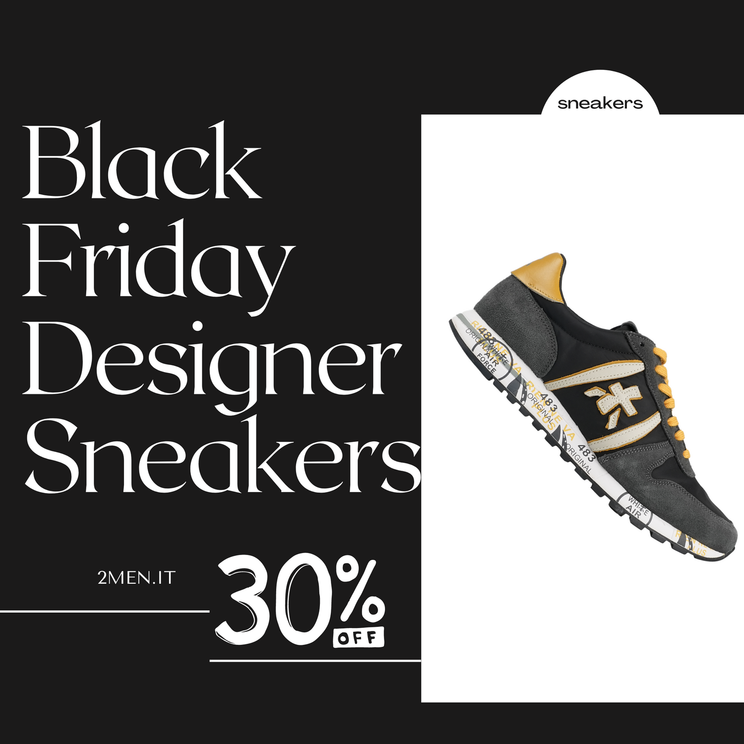 Best Black Friday Italian Designer Sneakers Deals FOR MEN - 30% OFF SALE