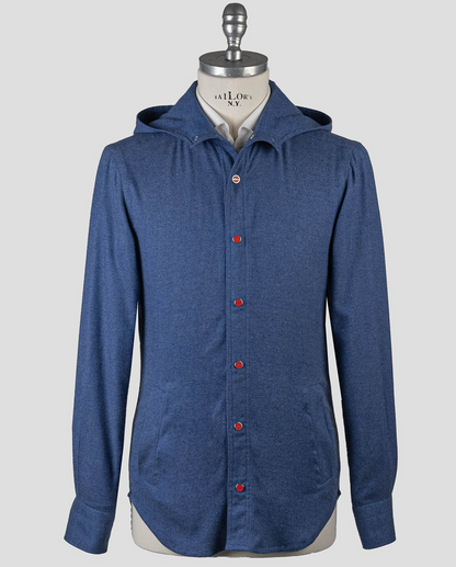 Kiton Chemise en coton bleu Mariano