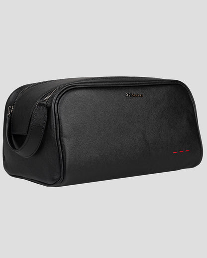 Kiton Black Leather Pochette