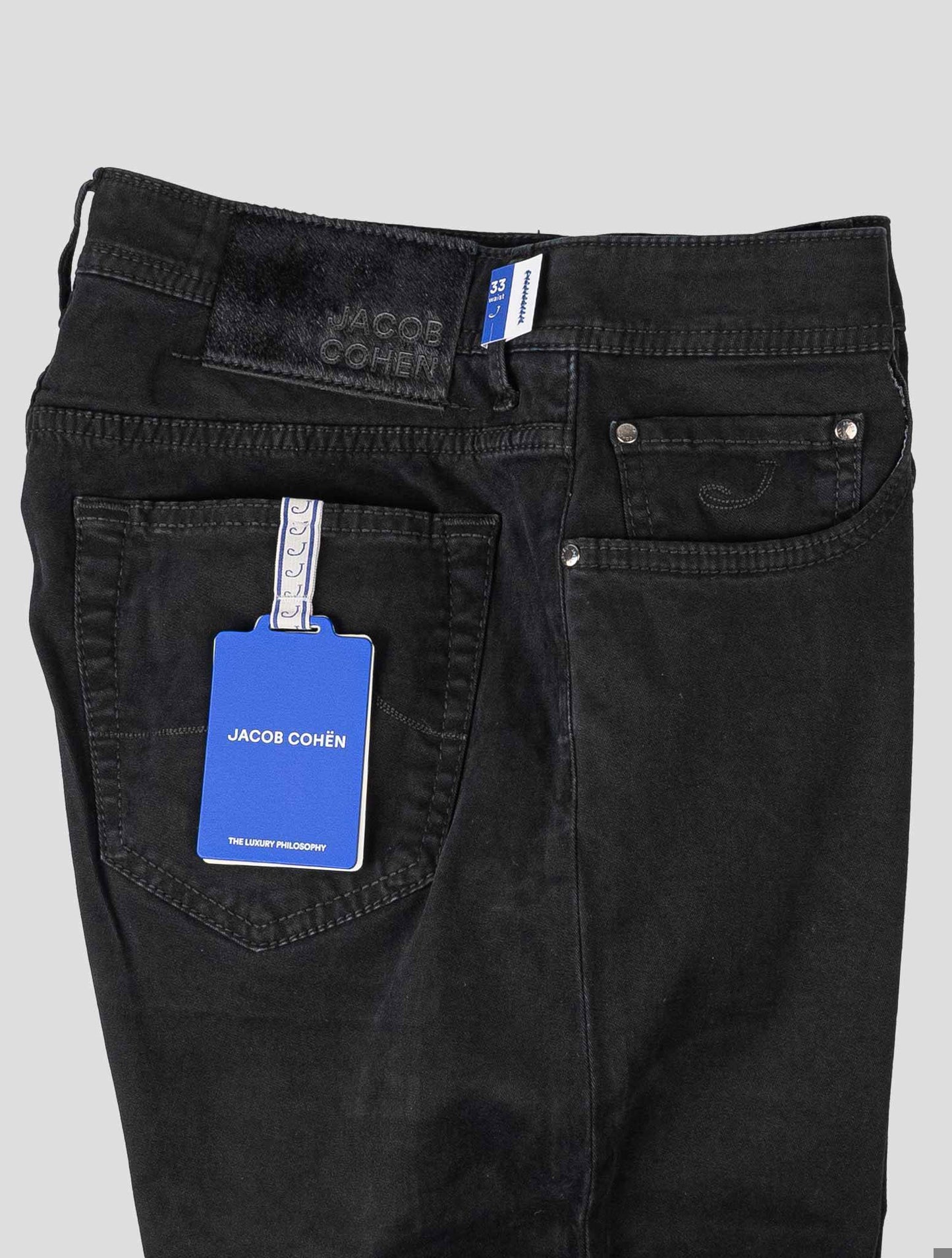 Jacob Cohen Black Cotton Ea Velvet Jeans