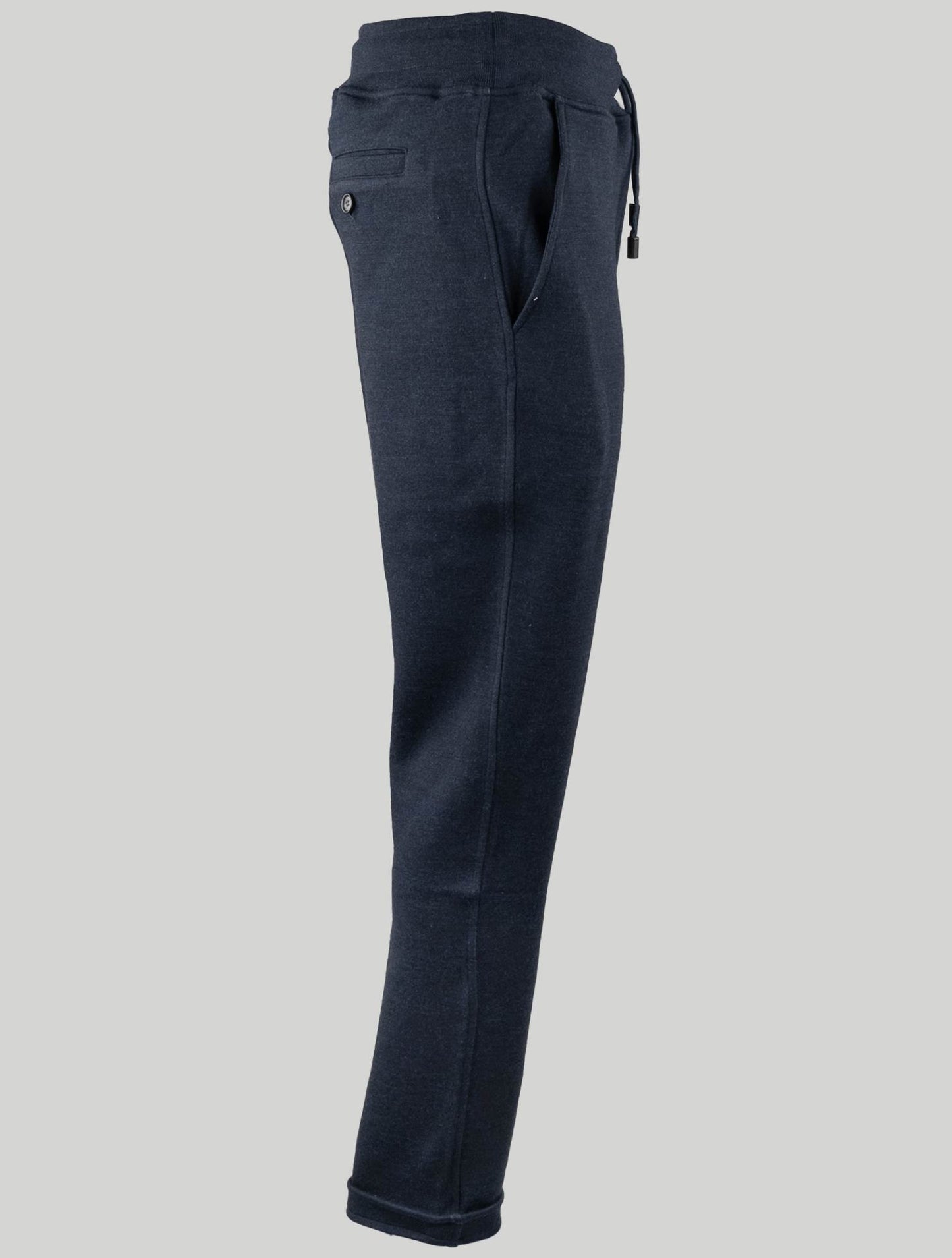 Isaia Blue Wool Cotton Pa Tracksuit