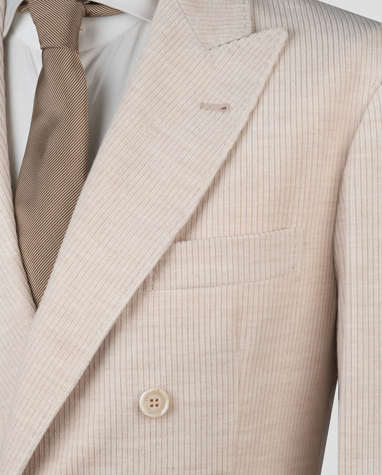 Brunello Cucinelli Blazer de Cachemira de Algodón Beige