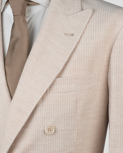 Brunello Cucinelli Beige Baumwoll-Kaschmir-Blazer