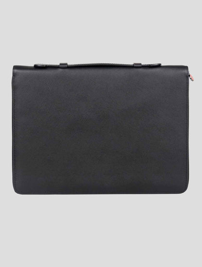 Kiton Black Leather Document Holder