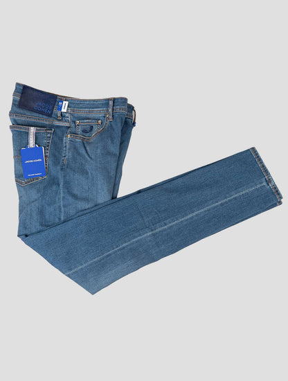 Jacob Cohen Blue Cotton Els Ea Velvet Jeans