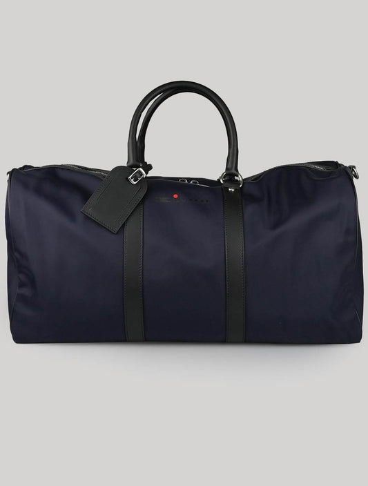 حقيبة سفر جلدية زرقاء Pl من Kiton