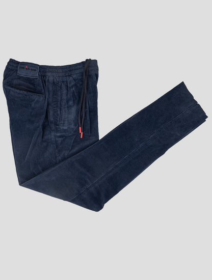 Pantalones de terciopelo Ea de cachemira de algodón azul Kiton