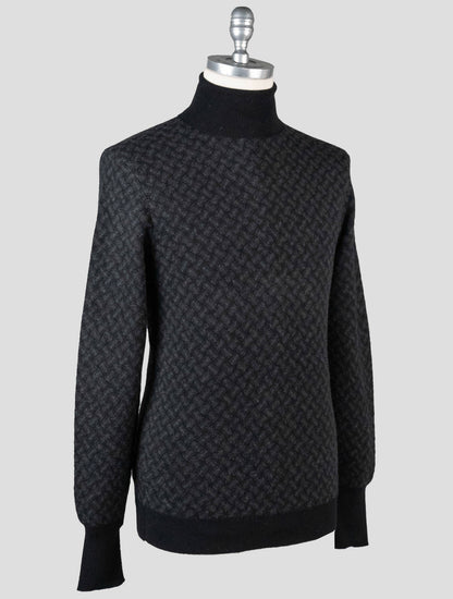 Drumohr Gray Cashmere Sweater Turtleneck