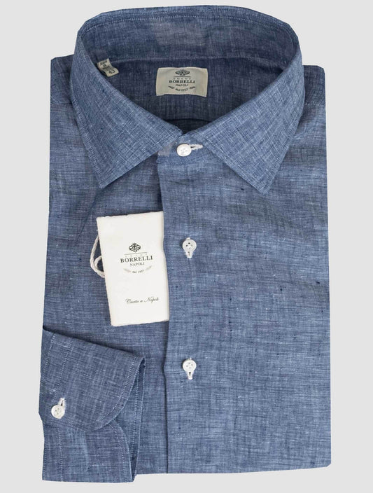 חולצת פשתן כחול לואיג 'י בורלי