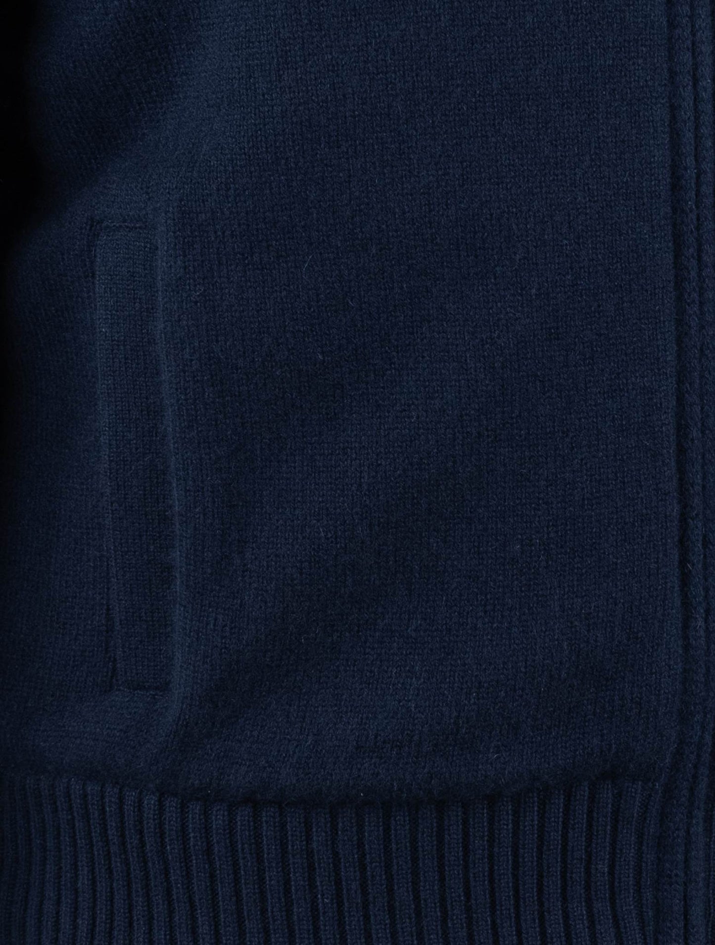 그란 사소 블루 캐시미어 가짜 모피 Pl 스웨터 코트
