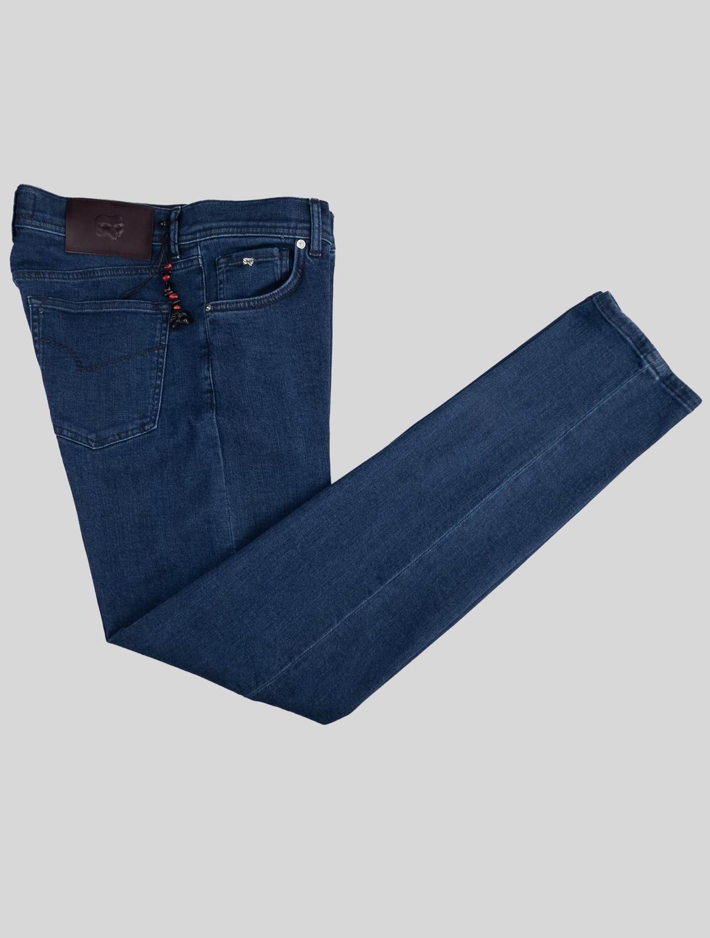 מכנסי ג 'ינס קשמיר כותנה כחול