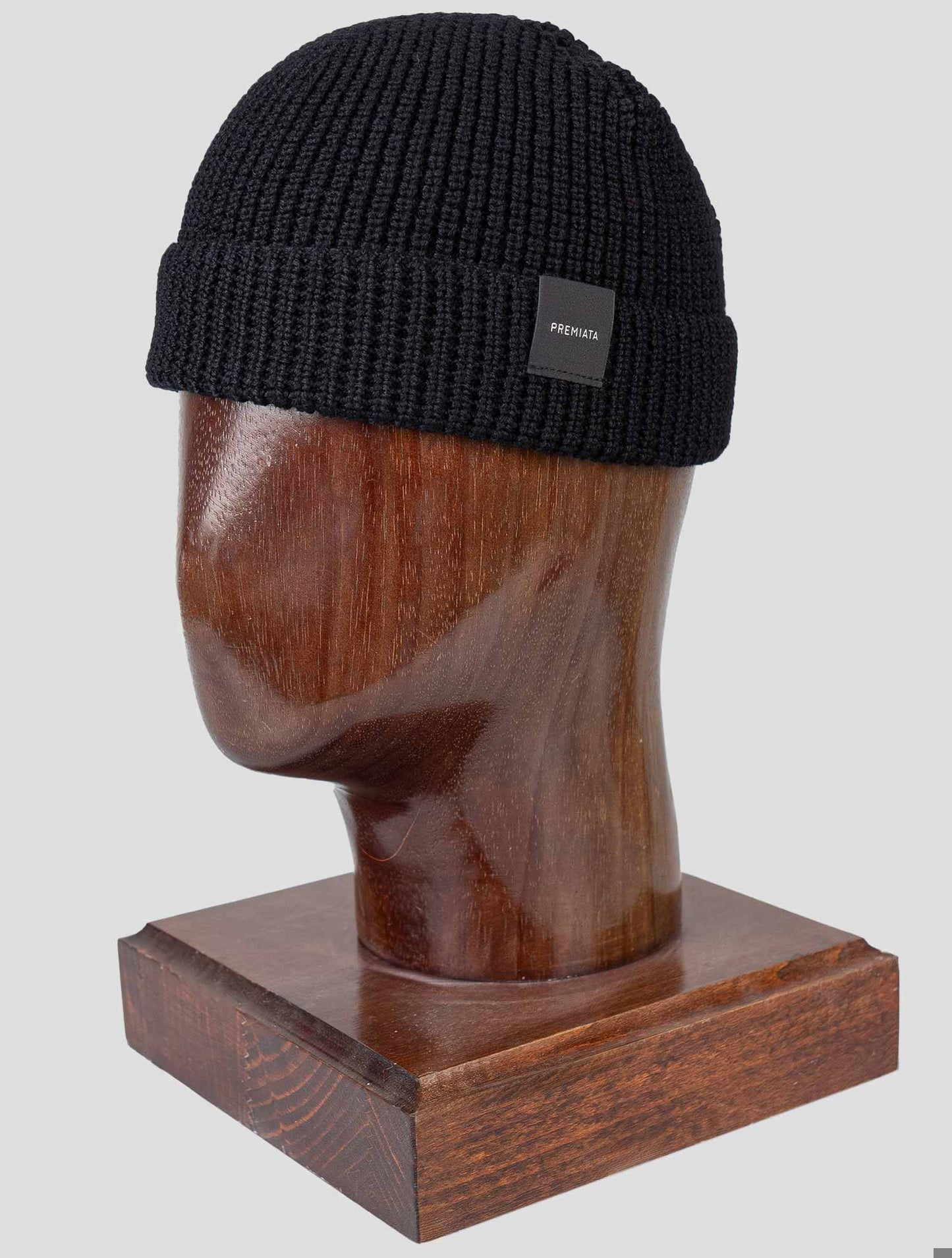 Premiata Black Merino Wool Beanie