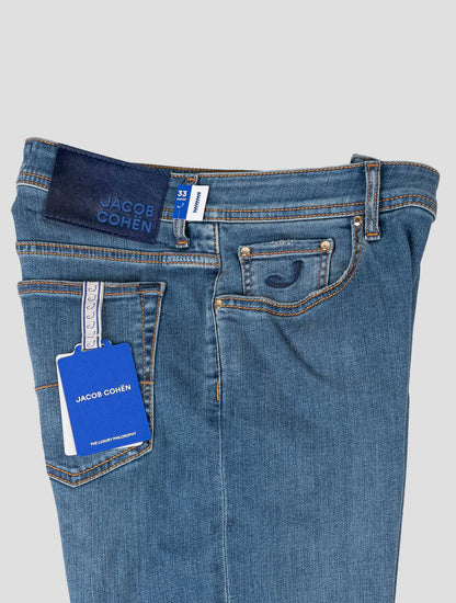 Jacob Cohen Blue Cotton Els Ea Velvet Jeans