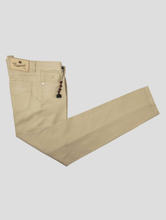 Marco Pescarolo Beige Cotton Silk Ea Jeans