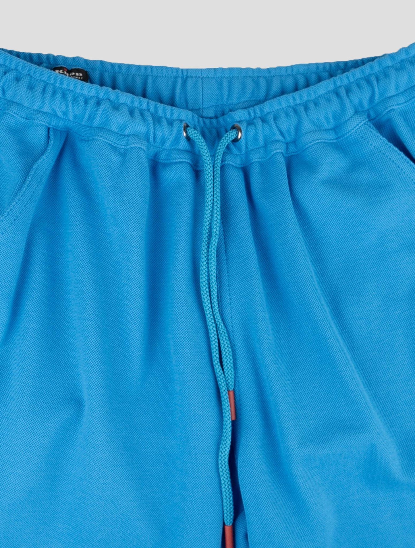 Pantalon court en coton bleu clair Kiton