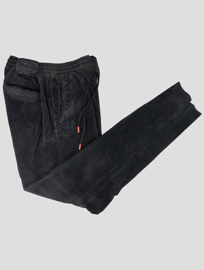 Pantalones de terciopelo Ea de cachemir de algodón negro Kiton