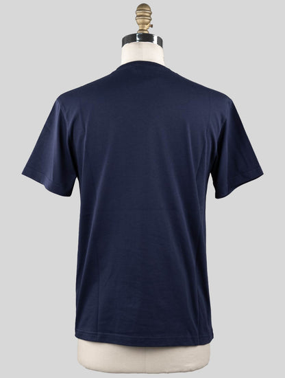 KNT Kiton Blue Cotton T-Shirt
