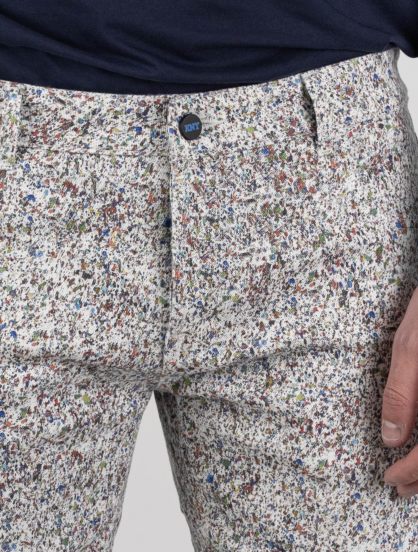 KNT Kiton Multicolor Coton Ea Jeans Édition Spéciale