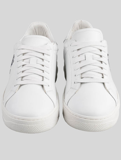 KNT Kiton White Leather Sneakers Special Edition