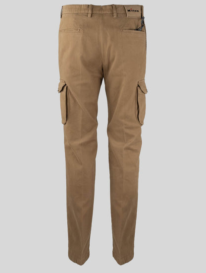 Kiton Light Brown Cotton Ea Cargo Pants