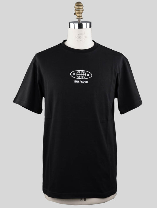 KNT Kiton Black Cotton T-shirt