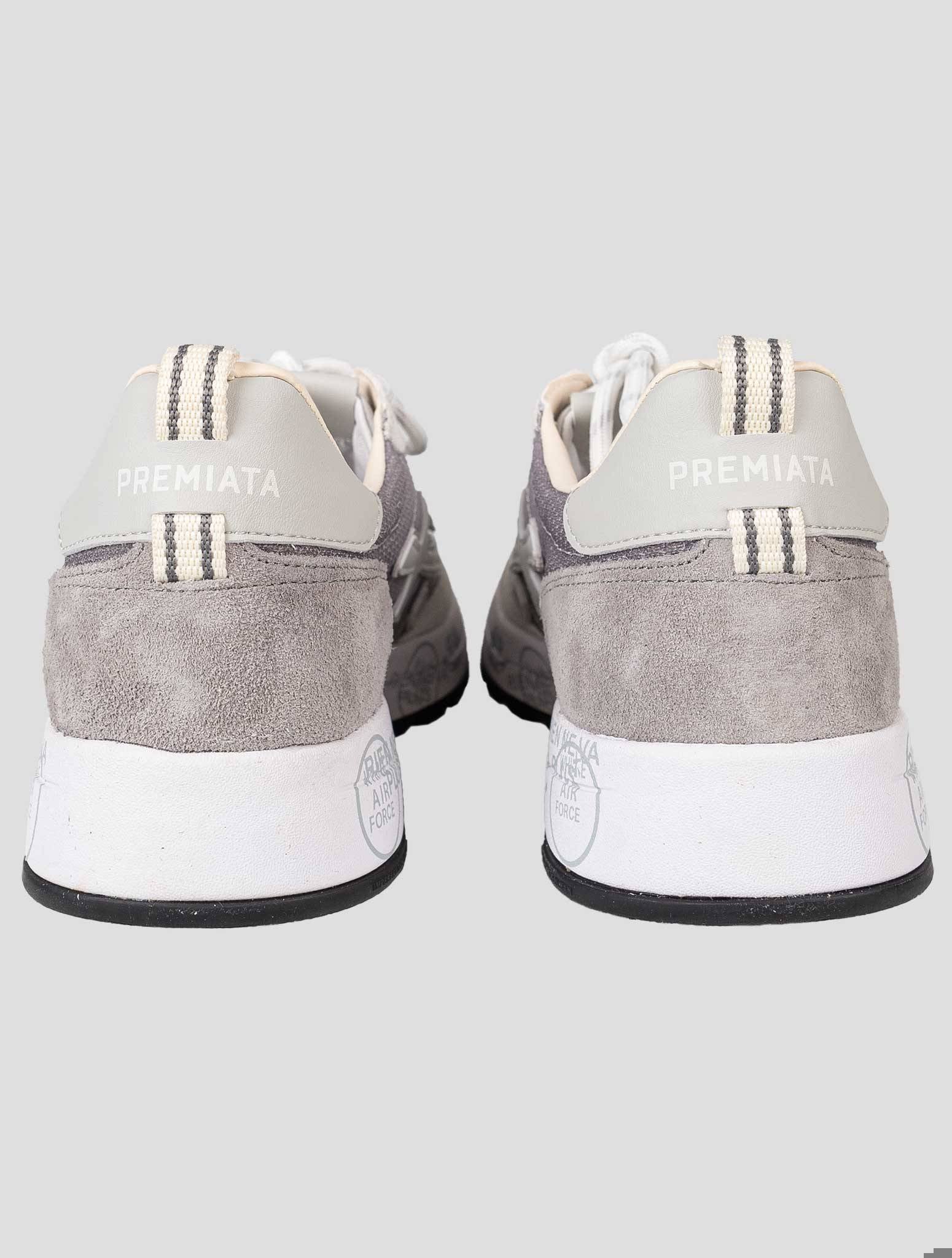 Premiata White Gray Sneakers