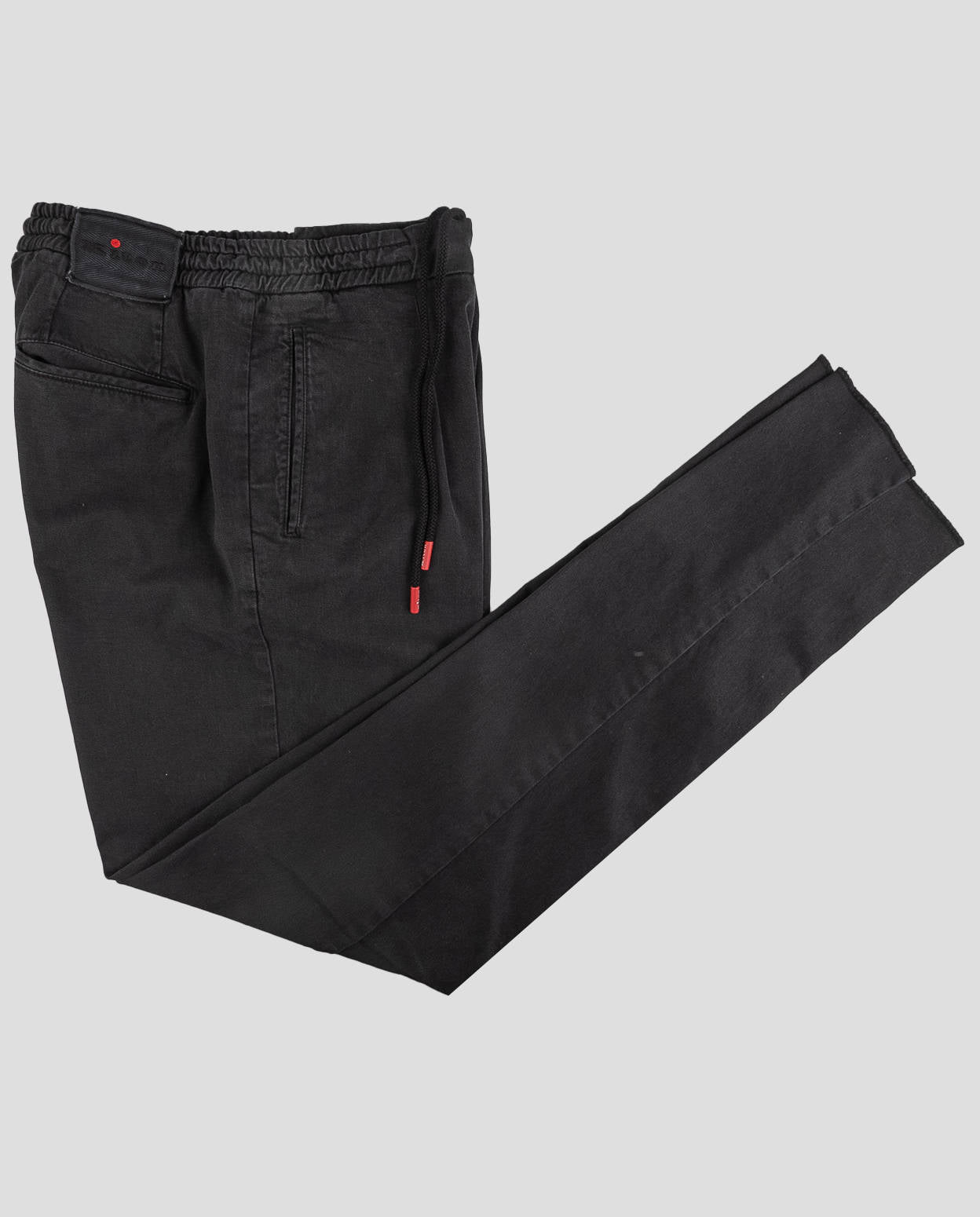 Pantalon Kiton Ea en coton lyocell noir