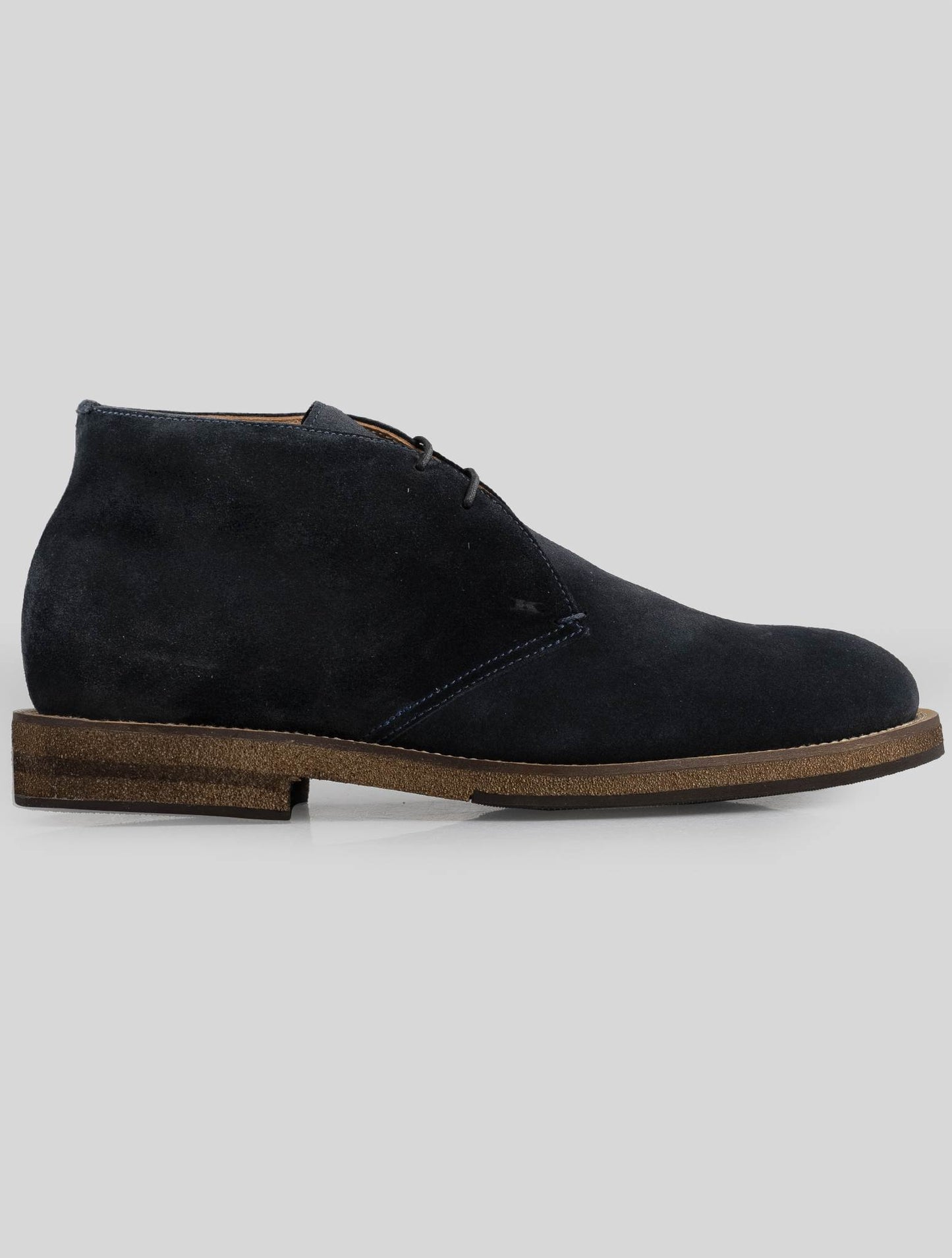 Kiton Blue Leather Suede Boots